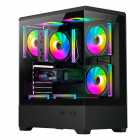 GABINETE FTX PCC-G9BK VIDRIO TEMP 3FAN BLACK ATX