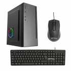 GABINETE KIT FTX PCC-5W3SK 500W/MOUSE+TEC/ESP BLK 132363