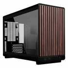 Gabinete Lian Li A3-mATX Glass Edition M-ATX Mini-ITX Vidro Temperado A3-mATX-WDG BLACK Preto/Madeira