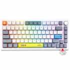 TECLADO ONIKUMA G52 C/CABO USB-C RGB WHITE