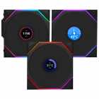 COOLER FAN LIAN LI UNI FAN TL WIRELESS LCD 120 X3R REVERSE BLACK