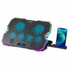 SUPORTE P/ NOTEBOOK SATE A-CP45 RGB USB PRETO *G