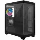 GABINETE MTEK MCG-DH80B 1FAN ARGB MID TOWER BLACK