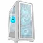 GABINETE COUGAR MX600 MINI V2 PRO ARGB 4FAN WHITE