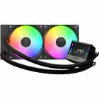 COOLER WATER GAMDIAS CHIONE E4-240 V2 ARGB BLACK*G TELA DIGITAL