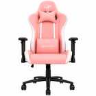 Cadeira Gamer UP Gamer D2534PKWT, PVC Algod�o Base em Metal Reclin�vel At� 120kg, Rosa e Branco
