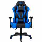 Cadeira Gamer UP Gamer LT Series BKBL01, PU Algod�o Base em Nylon Reclin�vel At� 100kg, Preto e Azul