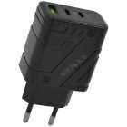 CARREGADOR SATE A-CC1201 ADAPTER USB+USB-C 12W BLK BLACK
