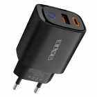 CARREGADOR SATE A-CC1204 ADAPTER USB+USB-C 12W BLK BLACK