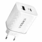 CARREGADOR SATE A-CC2001 ADAPTER USB+USB-C 20W WHI WHITE