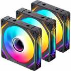COOLER FAN JONSBO ZL-120B ARGB 120MM BLACK 3PACK*G ZL-120B 3PACK