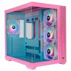 GABINETE THERMALTAKE VIEW 380 TG ARGB BUBBLE PINK CA-1Z2-00MAWN-0