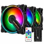 COOLER CPU ABKONCORE HR120 HURRICANE SPECTRUM SUNC 3EN1 BLK