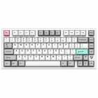 TECLADO ATK V75K WIRELESS MEC. KEYBOARD WHI/SILVER WHITE/SIL/USA