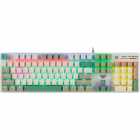 TECLADO AULA S500 WIRED MEC. DARK GREEN+LIGHT+WHIT BLUE SWITCHES GREEN+WHITE