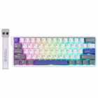 TECLADO AULA WIN60HE MAX RGB MEC. C/CABO GREY+WHIT +BLUE WING CHUN
