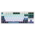 TECLADO AULA F87 RGB MECA.80% ING/LIGHT GREY W.BLU ING.LIGHT GREY WHITE BLUE