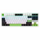 TECLADO AULA F87 RGB MEC.80% GRAY WOOD ING.WHIT/BK WHITE/BLACK/GRE GREEN