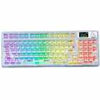 TECLADO AULA F98 PRO V3 RGB WIRED C/CABO WHITE+CRI SWITCH/TRASPARN 503329