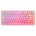 TECLADO AULA F75 RGB MECA WIRELES C/CABO PINK GRAD +DREAM SAKURA 502049 USA