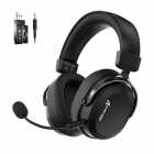 Headset Gamer Attack Shark L30 Pro Wireless Tri-Mode 2.4GHz Bluetooth com Cabo USB-C e Microfone Remov�vel Preto