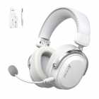 Headset Gamer Attack Shark L30 Pro Wireless Tri-Mode 2.4GHz Bluetooth P2 3.5mm Driver 50mm Som Surround 7.1 Microfone Remov�vel Branco