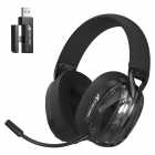 Headset Gamer Attack Shark L60 Wireless Tri-Mode 2.4GHz Bluetooth P2 3.5mm Driver 40mm Microfone Remov�vel Preto