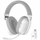 Headset Gamer Attack Shark L80 Pro Wireless Tri-Mode 2.4GHz Bluetooth P2 3.5mm Driver 40mm Baixa Lat�ncia Branco