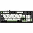 TECLADO AULA F99 MEC. WIRED C.CABO RGB BLACK WHITE GREEN 208060