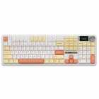 TECLADO AULA MEC. WIND F108 PRO S/FIO GRADIENT PIN PINK+GRAY 1301