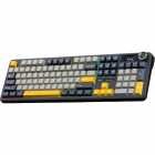 TECLADO AULA MEC. WIND F108 PRO S/FIO GRAY+YELLOW 501295