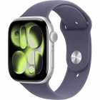 Smartwatch Apple Watch Series 11 GPS 46mm Caixa de Alum�nio 64GB A3333 MEVA4LW/A Prata Pulseira Esportiva Roxo N�voa