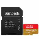 CARTAO MICRO SD 128GB SANDISK EXTREME 190MBS/90MB SDSQXAA-128G-GN GN6MA V30 U3 A2