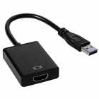 ADAPTADOR USB P/ HDMI USB 3.0 FULLHD BLACK