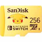 Cart�o de Mem�ria SanDisk MicroSD Nintendo Switch 256GB Leitura 100MB/s Grava��o 90MB/s Pok�mon Pikachu SDSQXAO-256G-GN6ZK