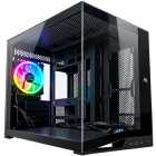 GABINETE MTEK MCG-IB4500E GAMER VIDRO AQUARIO 1FAN BLACK