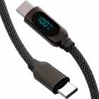 CABO SMARTFY FCC06B USB-C/USB-C COM DISP. 60W 1MT BLACK