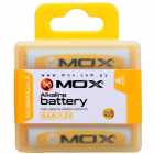 PILHA AAA MOX ALKALINE 1.5V LR03 MOBAAA4ALK YELLOW AAA/4