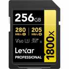 CARTAO SD 256GB LEXAR PROFESSIONAL GOLD 1800X C10 LSD1800256G- BNNNG