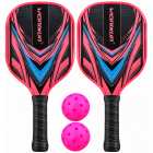 Kit Pickleball Iveinixun PK08034 T�lia 2 Raquetes 2 Bolas Case Vermelho