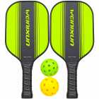 Kit Pickleball Iveinixun PK08052 Fibra 2 Raquetes 2 Bolas Case Verde