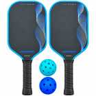 Kit Pickleball Iveinixun PK09881 Carbon 2 Raquetes 2 Bolas Case Azul