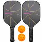 Kit Pickleball Iveinixun PK08054 Fibra 2 Raquetes 2 Bolas Case Preto