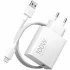CARREGADOR USB-C XIAOMI MDY-19-ER 100W C/CABO WHIT WHITE