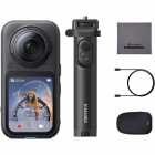 CAMERA DE ACAO INSTA360 X6 8K CINSABXA TRAVEL X637 BUNDLE MIDNIGHT BLACK
