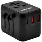 ADAPTADOR SATE ENCHUFE UNIVERSAL AD-0003 PRETO *G 2 USB-A/TYPE C