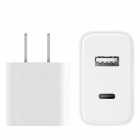 CARREGADOR XIAOMI MI 33W ADAPTER TYPE-A + TYPE-C BHR4995GL WHITE