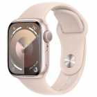 Apple Watch S9, 41mm, GPS, Aluminium Sport Band, s/M, Starlight, MR8T3LL/A