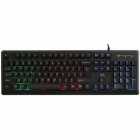 TECLADO MTEK KPL931 GAMING PORT MULTICOLOR PRETO