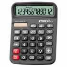 CALCULADORA TRULY 836-12 - 12 DIGITOS CINZA